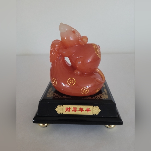 Home Decor Rat Statues, Polyresin Feng Shui Creative Sculpture. - Picture 2 of 7